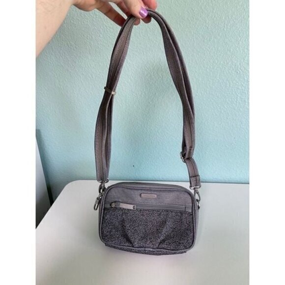 Baggallini Grey Adjustable Crossbody Bag Purse‎ - Picture 6 of 10